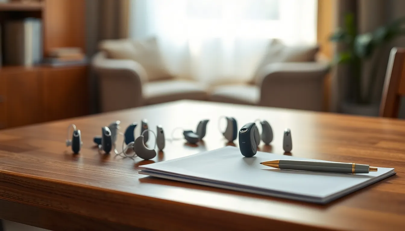 보청기 착용하고 편안하게 대화하는 모습