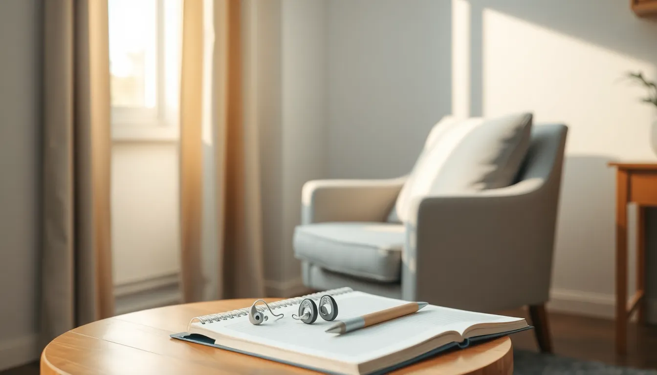 보청기 상담 모습