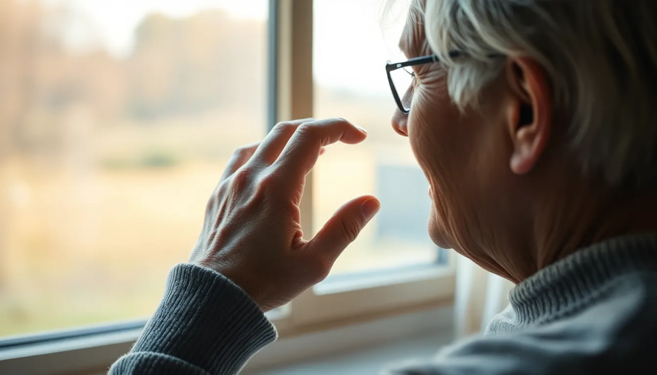 독일 시그니아 보청기 사용자가 웃으며 대화하는 모습
