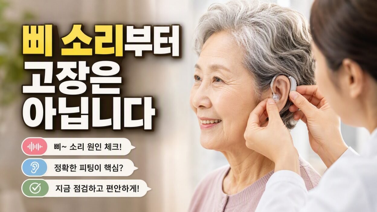 보청기에서 삐 소리 날 때, 고장보다 먼저 확인할 원인