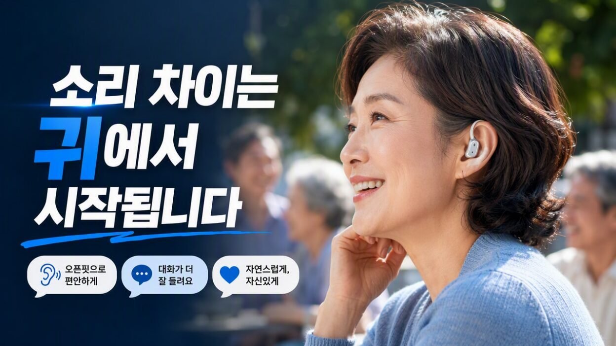 오픈형 보청기 vs 귀속형, 같은 난청이라도 소리가 다르게 느껴지는 이유