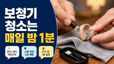 보청기 청소는 얼마나 자주 해야 할까? 귀지가 많은 경우 관리 기준