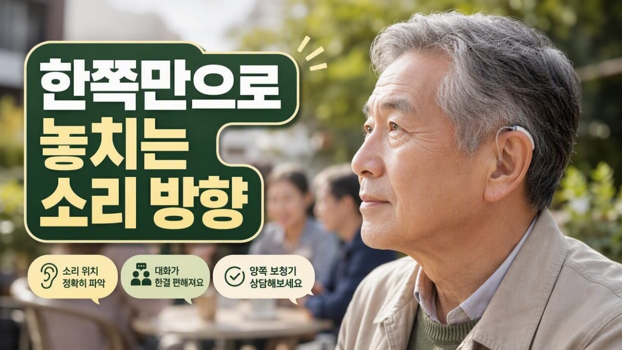 한쪽만 들리는 편측 난청, 보청기 하나로 충분한 경우와 아닌 경우