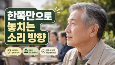 한쪽만 들리는 편측 난청, 보청기 하나로 충분한 경우와 아닌 경우
