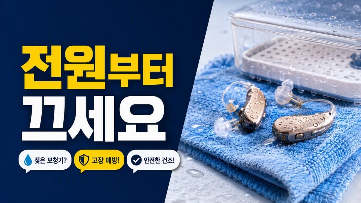 보청기 물에 젖었을 때 바로 해야 할 일, 말리기 전에 알아둘 점
