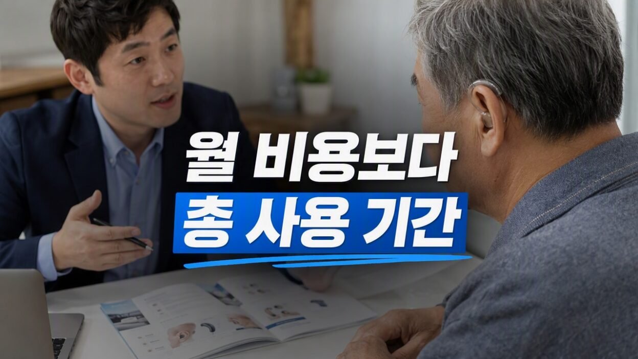 보청기 렌탈 vs 구매, 월 비용보다 사용 기간 따져봐야 하는 이유