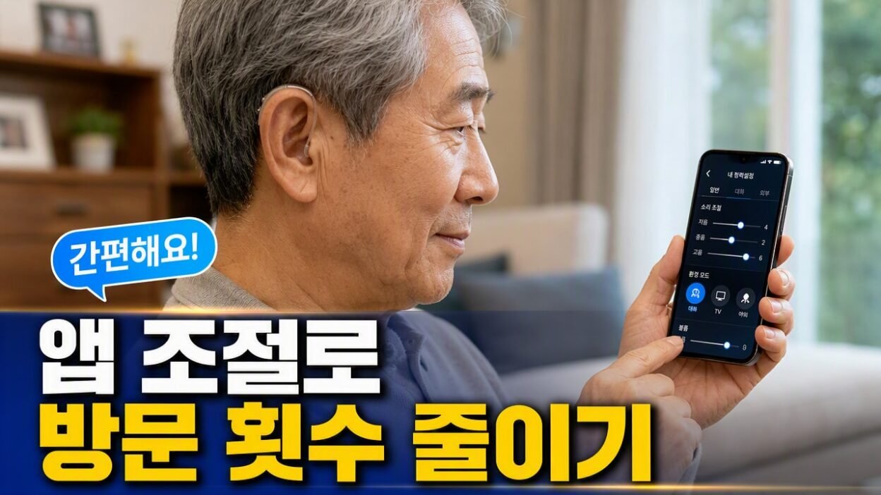 보청기 스마트폰 앱 조절, 센터 방문 줄여주는 기능 3가지
